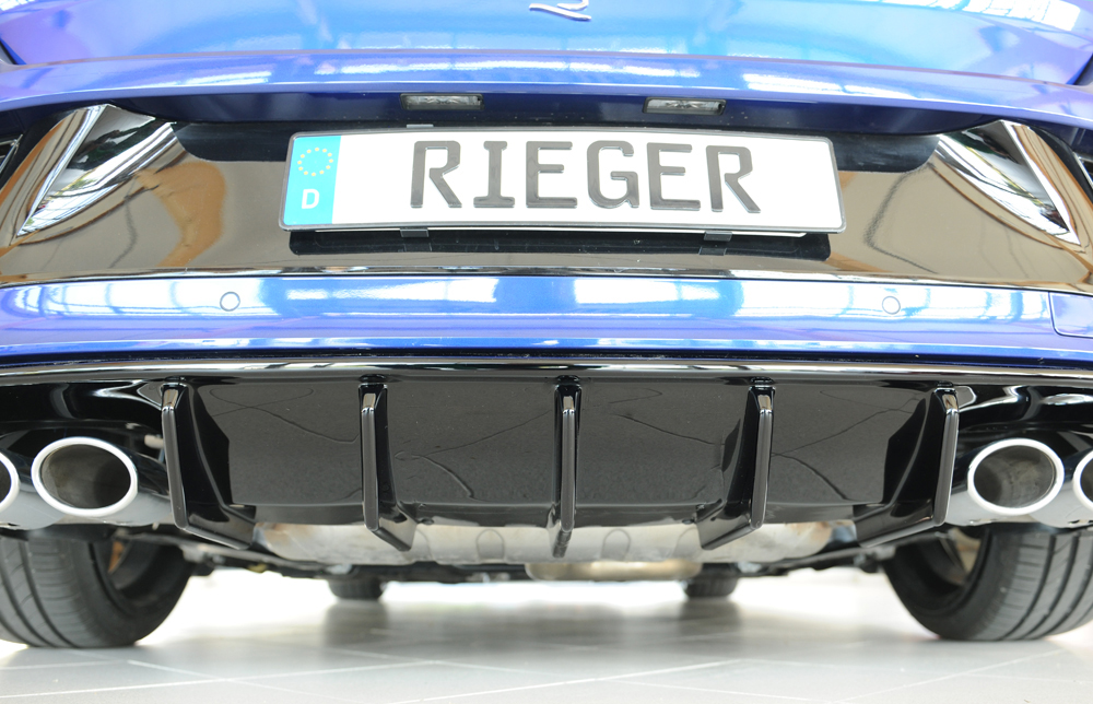 Diffusor VW T-Roc A1 R/R-line 2022- Rieger Glossy black