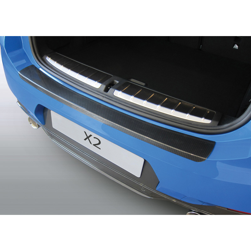 ABS Achterbumper beschermlijst  BMW X2 F39 SE/M-Sport/X 3/2018- Carbon Look