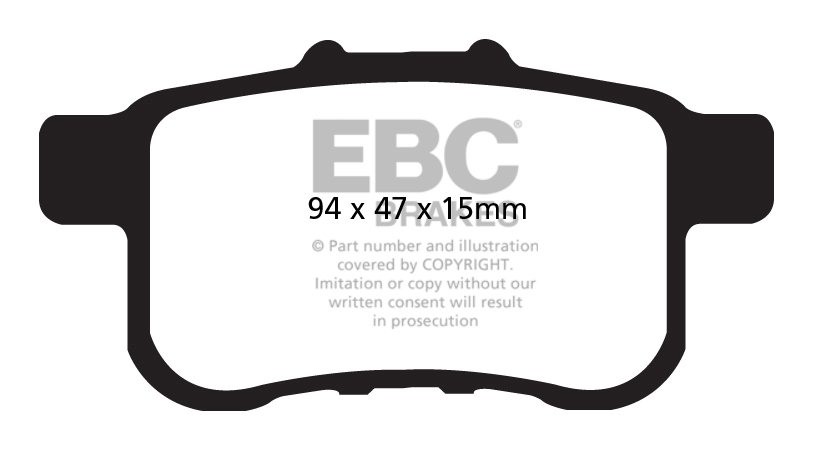 EBC Brakes HONDA Accord 2.0 Sedan (CU1) 2008-.. Remblokken achte