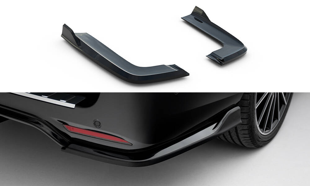 Achterzij Spoilers V.3 Mercedes-Benz V-Class AMG-Line W447 Facelift Maxton Glanzend zwart