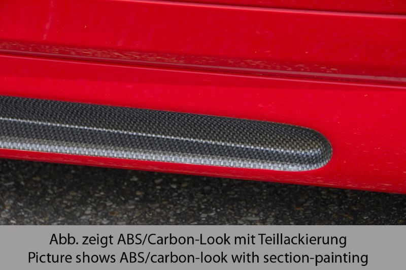 Zijskirts Opel Astra G Coupe ABS Carbon-look Rieger