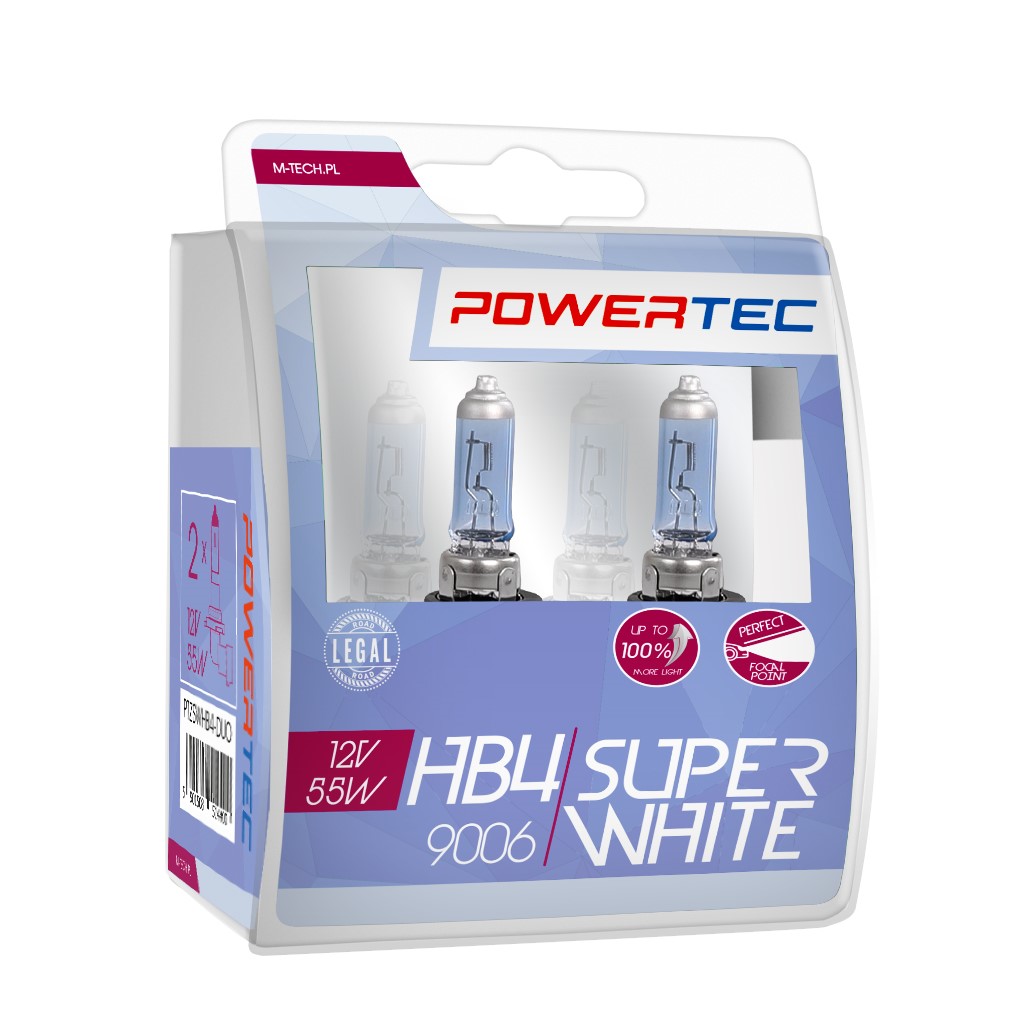 HB4 lampen SuperWhite 12V DUO Mtech Powertec