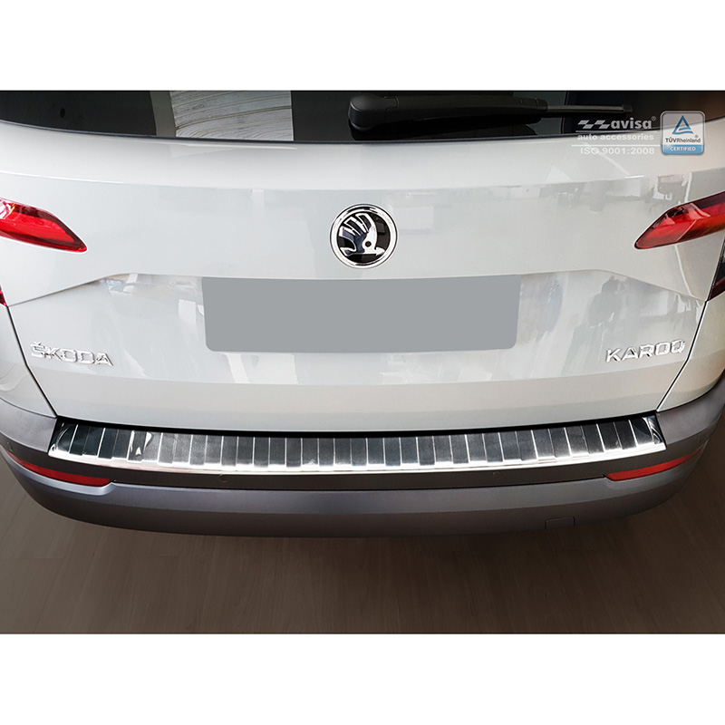 RVS Achterbumperprotector  Skoda Karoq 2017-2022 'Ribs'