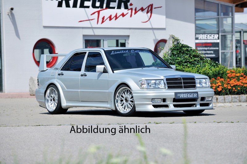 Voorbumper breedbouw ll sec-grill Mercedes W201 Rieger(Polyester