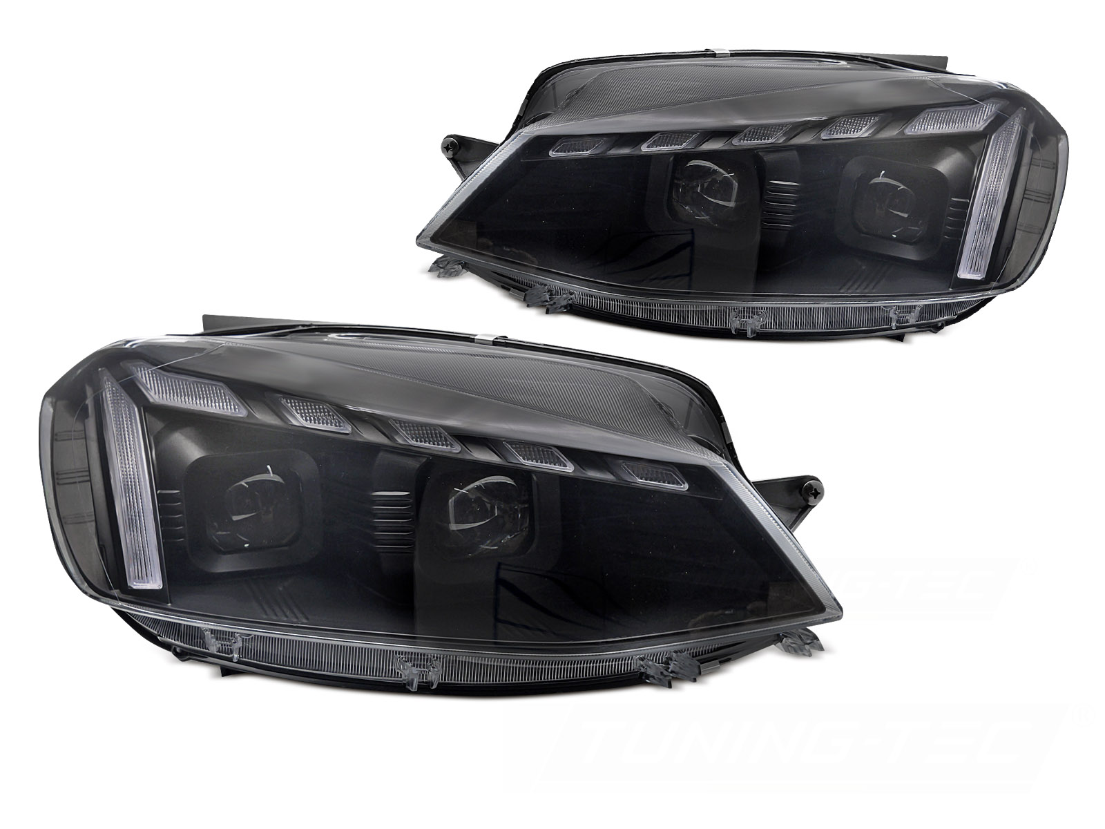Koplampen VW Golf VII 17-19 LED DRL Dynamic Zwart