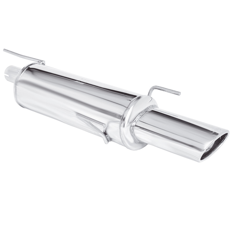 100% RVS Sportuitlaat  Opel Astra F 1.6 (100pk) 1996- 120x80mm (3 ophangpunten)