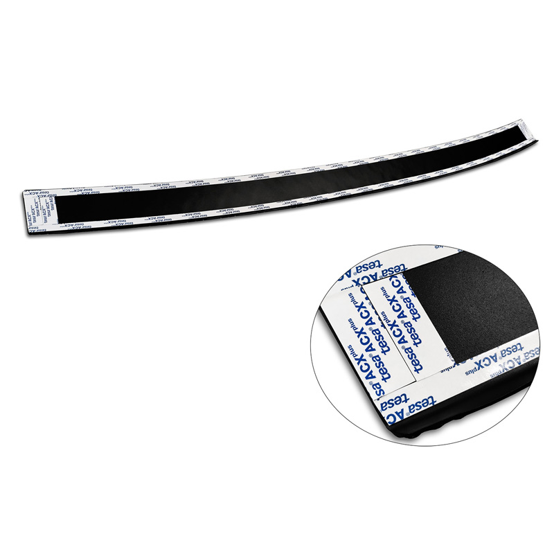 Matzwart Aluminium Achterbumperprotector  Volkswagen Tiguan II incl. Allspace & R-Line 2016-2020 & FL 2020-2024 'Riffled Plate'