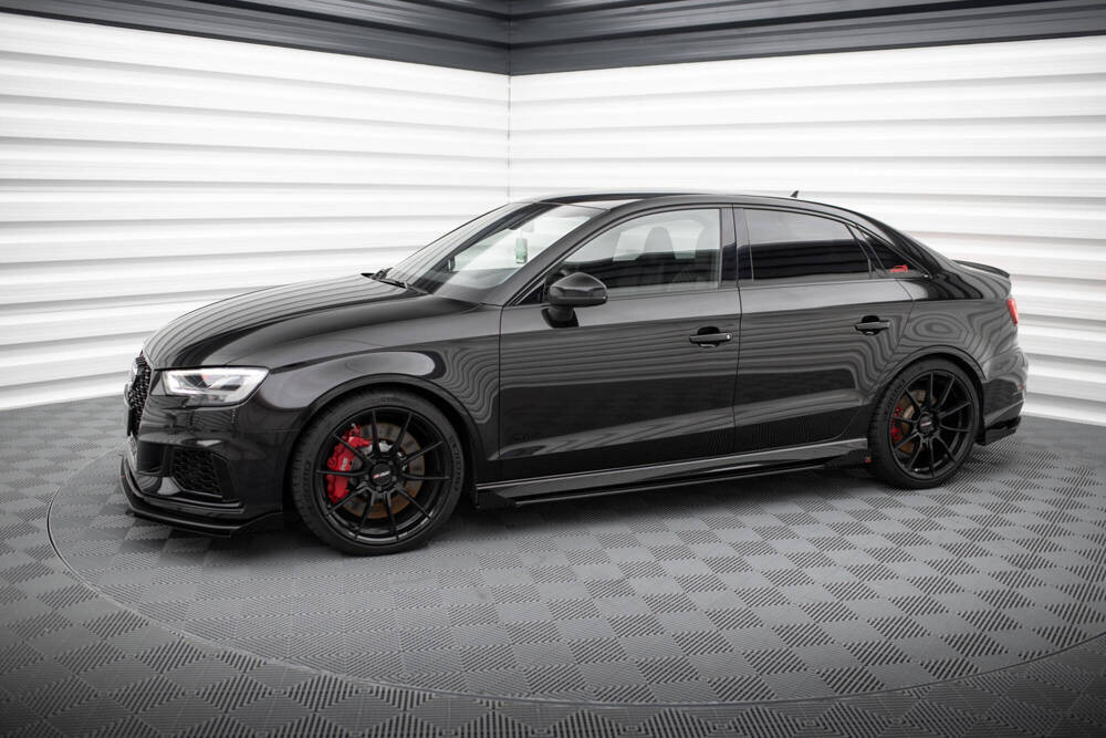 Zijskirts met Canards Audi RS3 Limousine 8V FL Maxton Street Pro