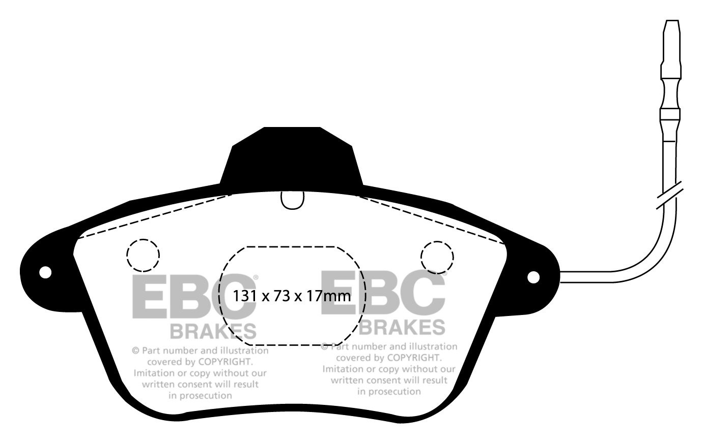 EBC Brakes CITROEN XM 3.0 Station 92-97 Remblokken voorzijde