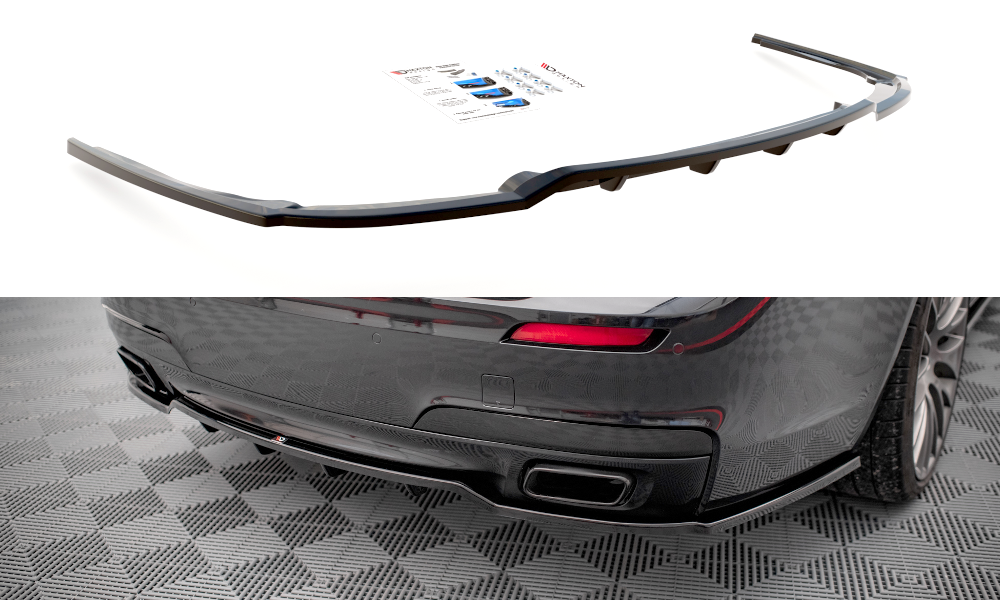 Diffuser BMW 7 Serie M-Pakket F01 Maxton Glans Zwart