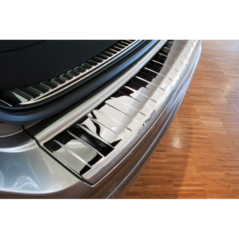 Chroom RVS Achterbumperprotector  Volvo XC60 2013-2016 'Ribs'