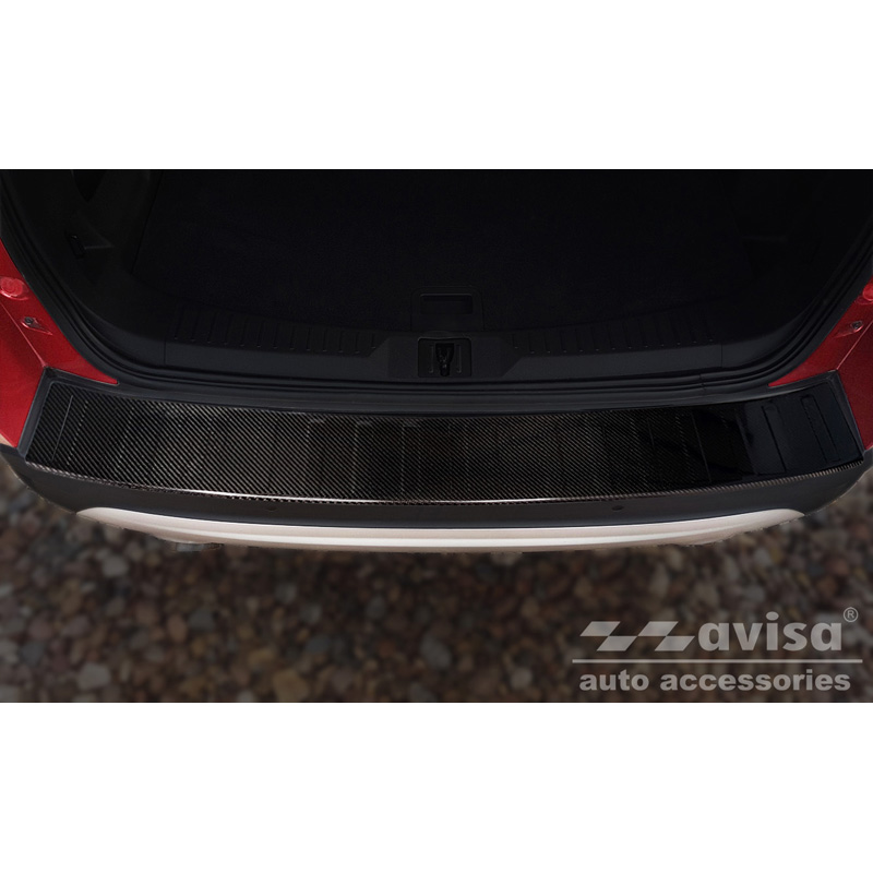 Echt 3D Carbon Achterbumperprotector  Ford Kuga II 2013-2019 'Ribs'