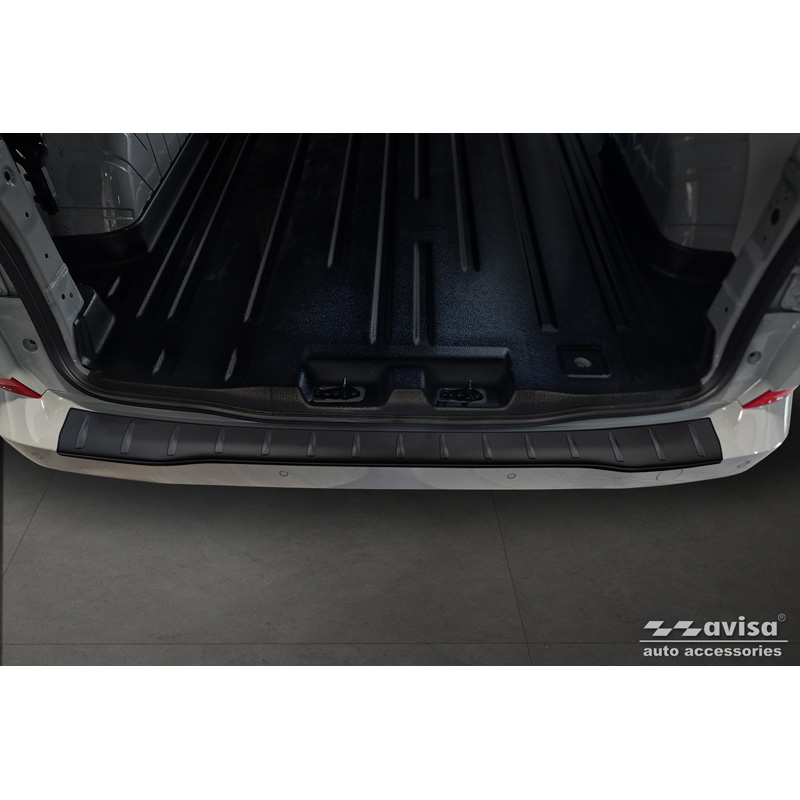 Matzwart RVS Achterbumperprotector  Ford Transit Custom & Tourneo Custom (V710) 2023- / Volkswagen Transporter T7 2024- 'Ribs'