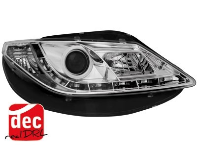 Koplampen Seat Ibiza 6J 08- Devil Eyes real DRL LED Chroom