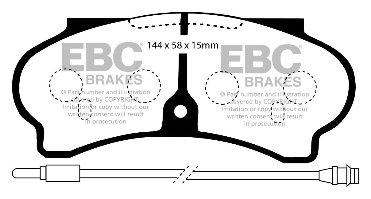 EBC Brakes PEUGEOT BEDRIJFSWAGEN J9 2.1 D 85-91 Remblokken voorz