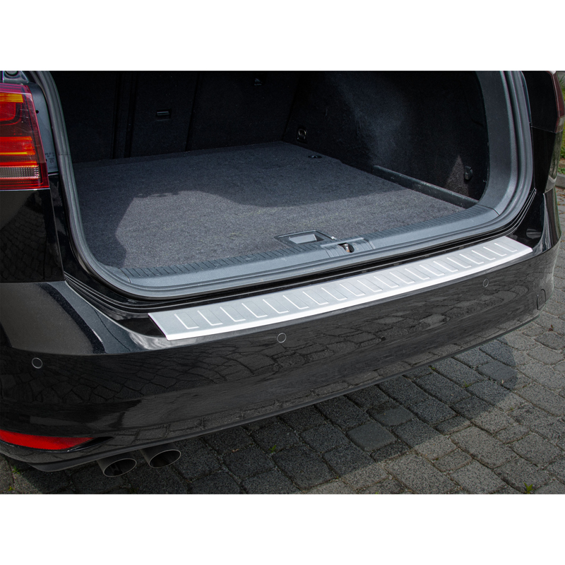 MAX6 Geborsteld RVS Achterbumperbeschermer  Volkswagen Golf VII Variant Facelift 2017-2020
