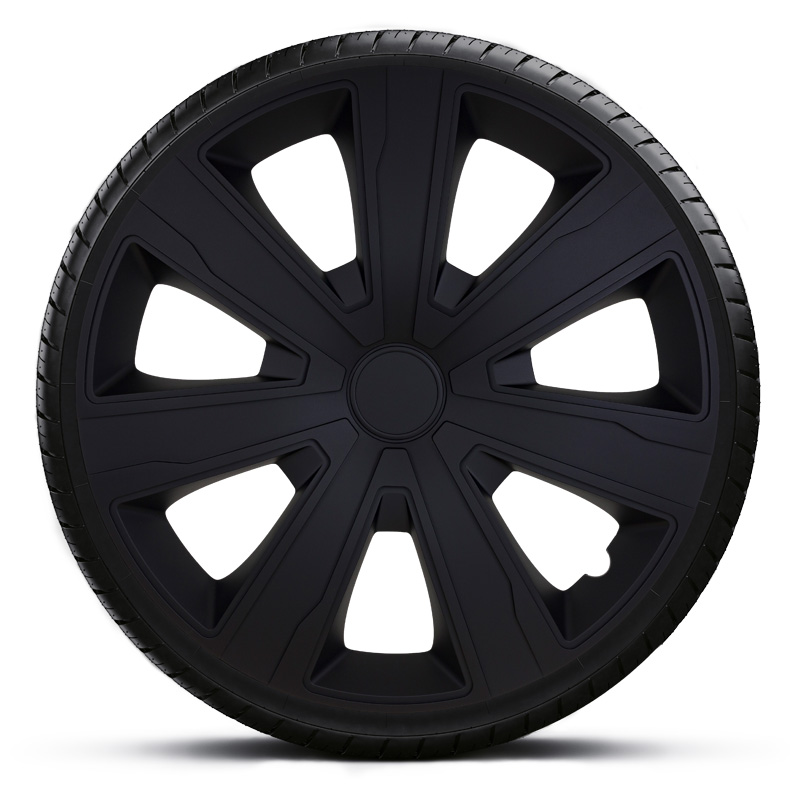 4-Delige Wieldoppenset Tenzo 16-inch zwart
