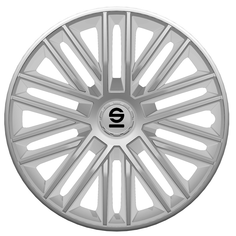 Sparco Wieldoppen Bergamo - 16-inch - Zilver - Set van 4 stuks