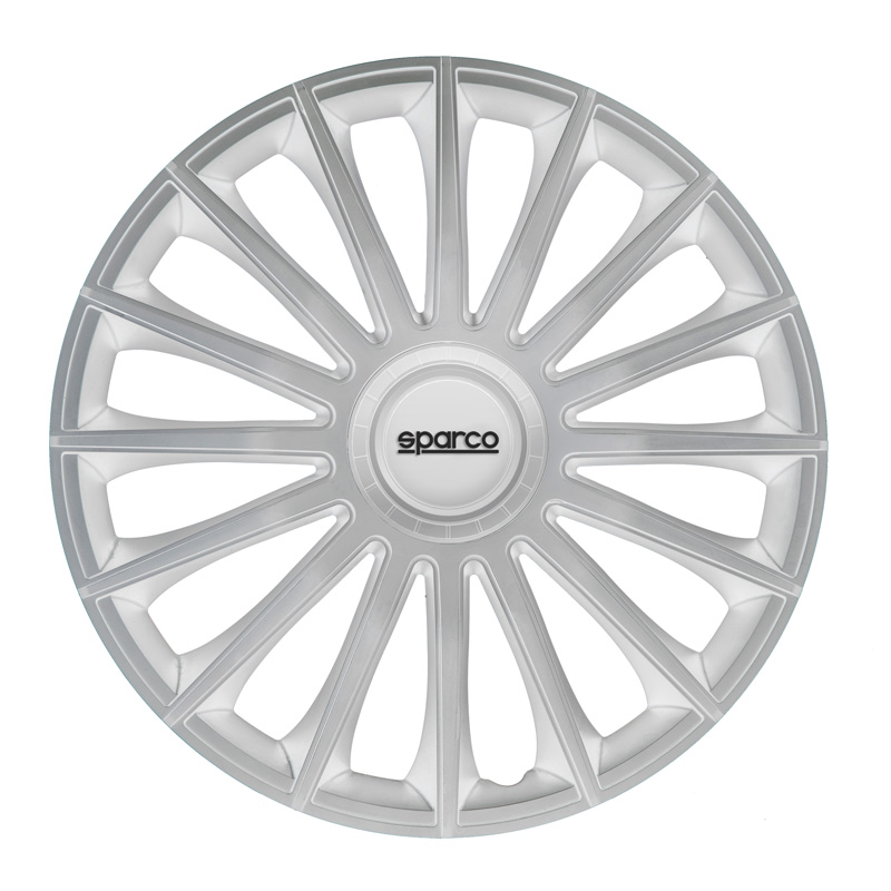 Sparco Wieldoppen Treviso - 13-inch - Zilver - Set van 4 stuks