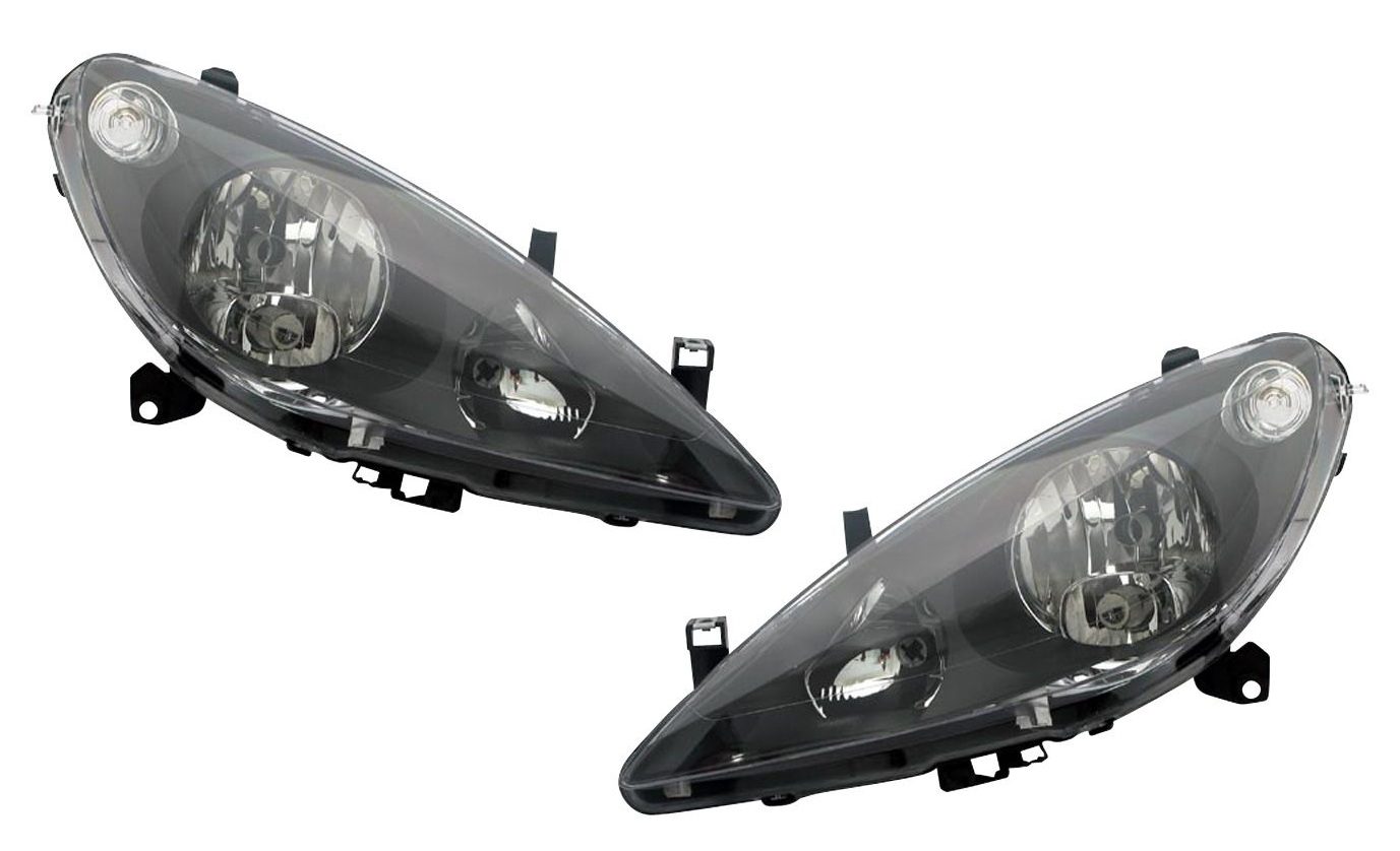 Set Koplampen  Peugeot 307 2001-2005 - Zwart