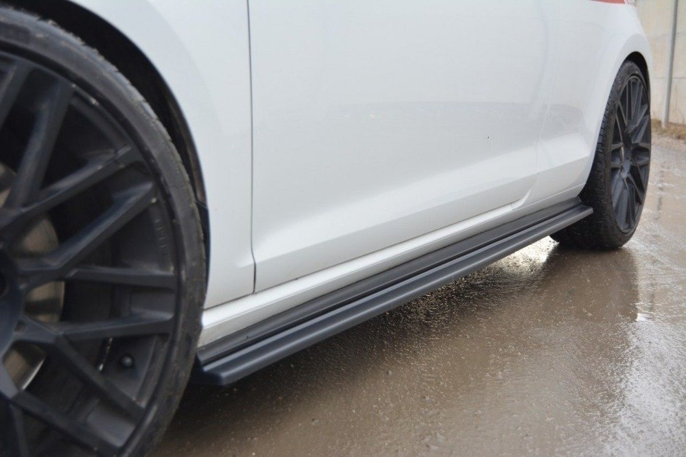 Zijskirts VW Golf 7 GTI / Facelift Glans Zwart