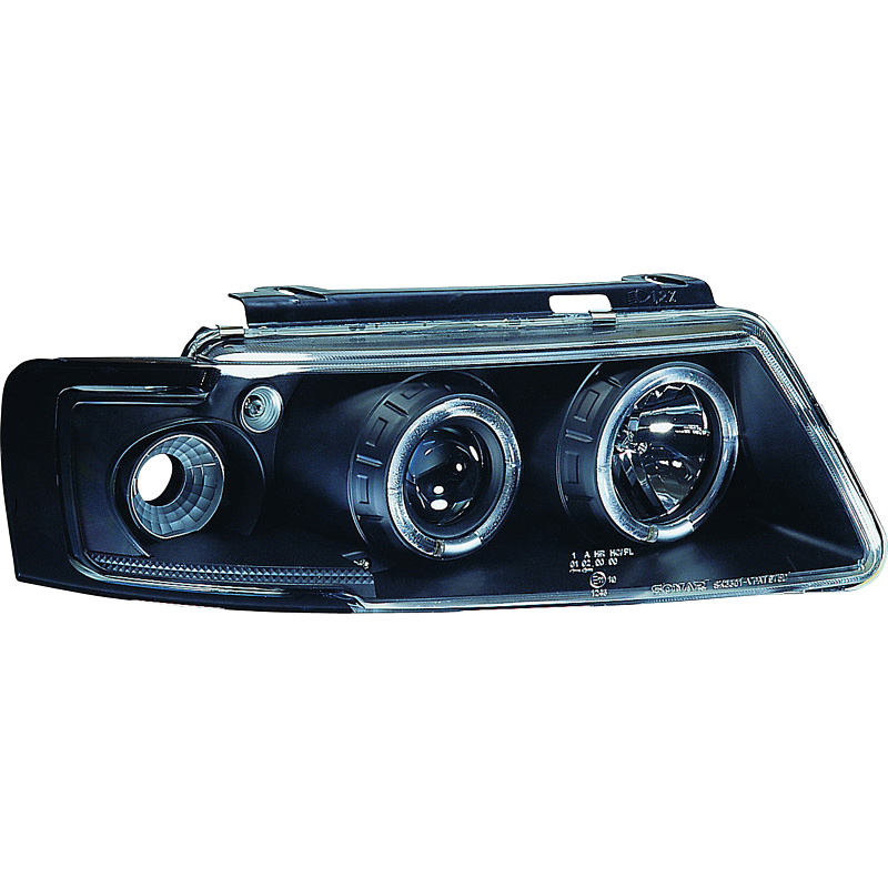 Set Koplampen  Volkswagen Passat 3B 1996-2000 - Zwart - incl. Knipperlichten & Angel-Eyes