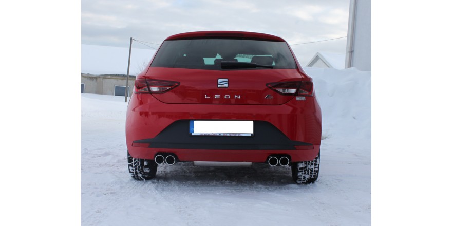 Seat Leon 5F Einddemper Uitgang rechts/links - 2x80 Typ 16 recht