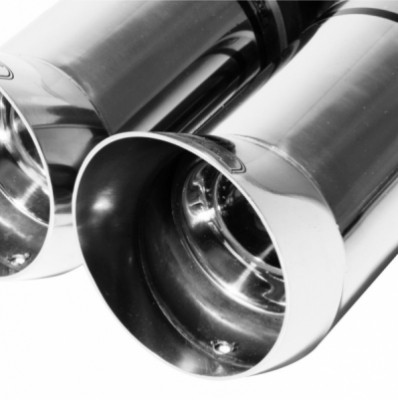 Einddemper VW Polo 6n 1995-2001 RVS eindstuk dtm 2x80mm rond
