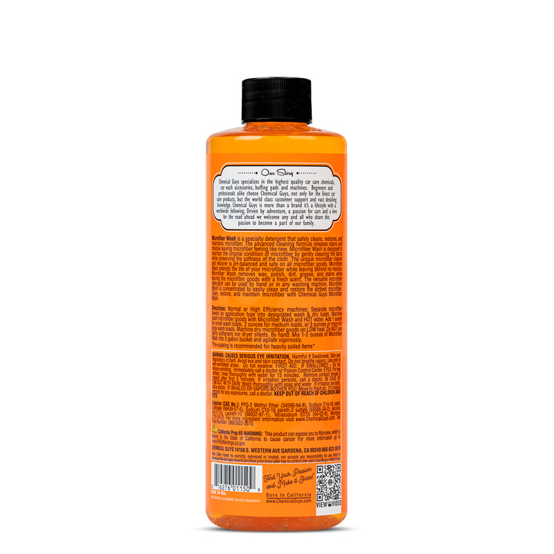Chemical Guys Microfiber Wash Cleaning Detergent Concentrate (473ml)