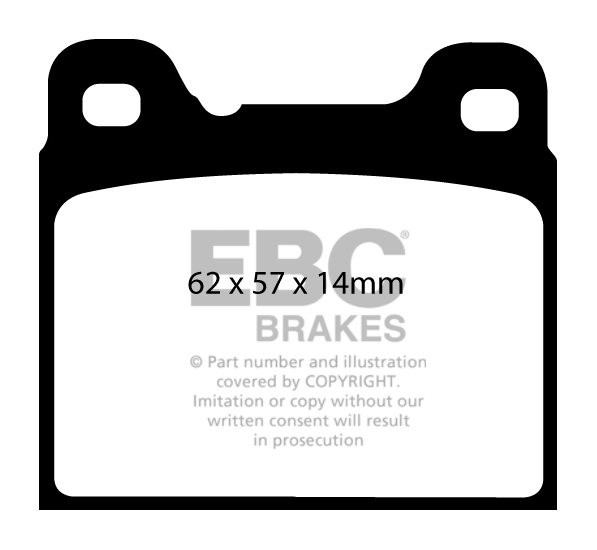 EBC Brakes VOLVO 740 2.3 84-87 Remblokken achterzijde