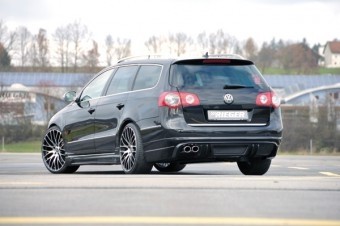 Achterbumper Diffusor VW Passat 3C Rieger Duplex