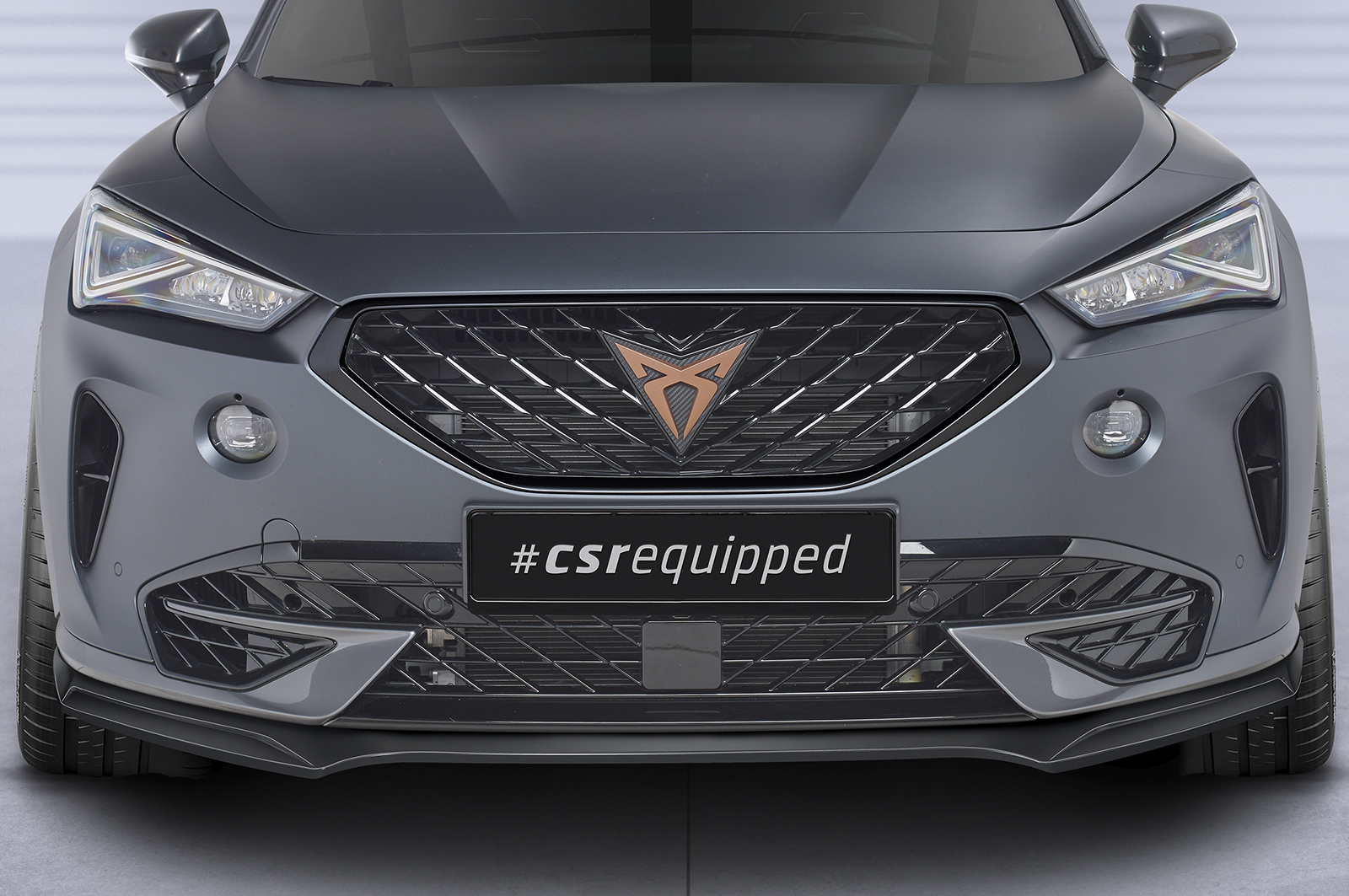 Voorspoiler Cupra formentor CSR Glans Zwart