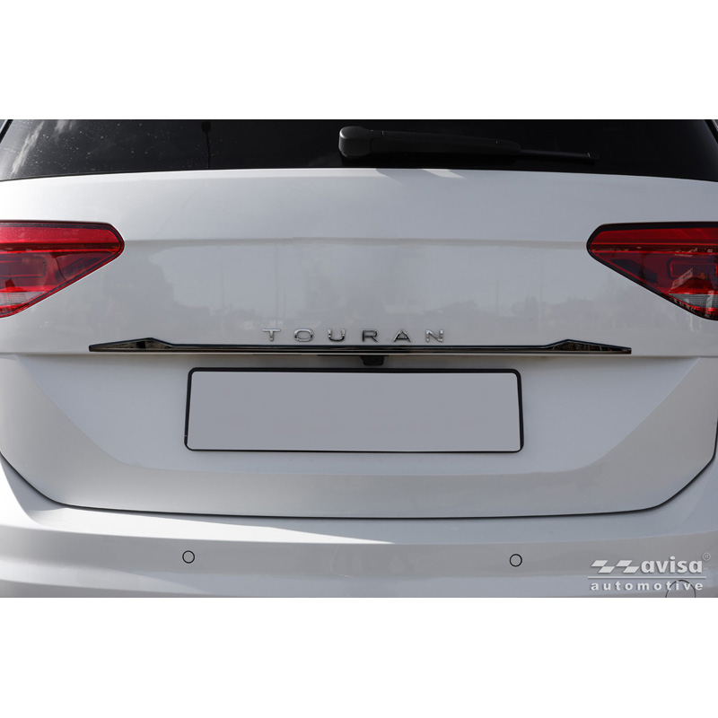 Avisa Zwart Chroom RVS Kofferbak Sierlijst  Volkswagen Touran (5T1) R-Line 2015-