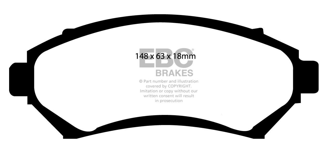 EBC Brakes PONTIAC Grand Prix 3.8 Supercharged 97-2003 Remblokke