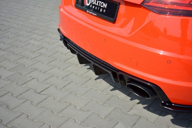 Achter Aanzet Audi TT RS 8S Glanzend Zwart
