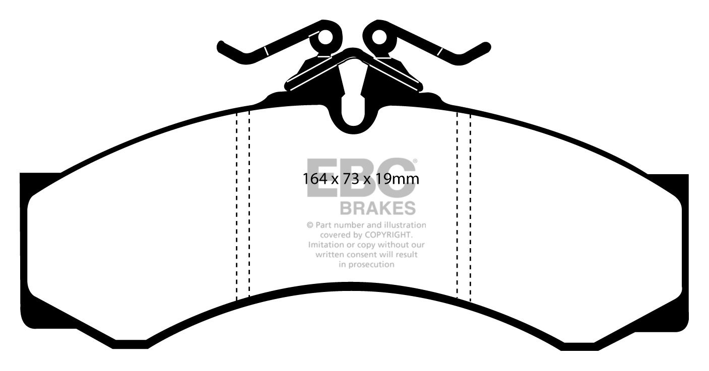EBC Brakes VW Kever New Beetle 1.5 -1500 71-73 Remblokken voorzi