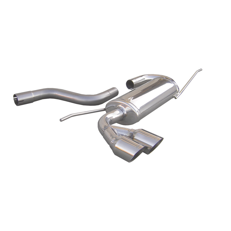 100% RVS Sportuitlaat  Volkswagen Scirocco 2.0TDi (170pk) 2008- 2x80mm Racing