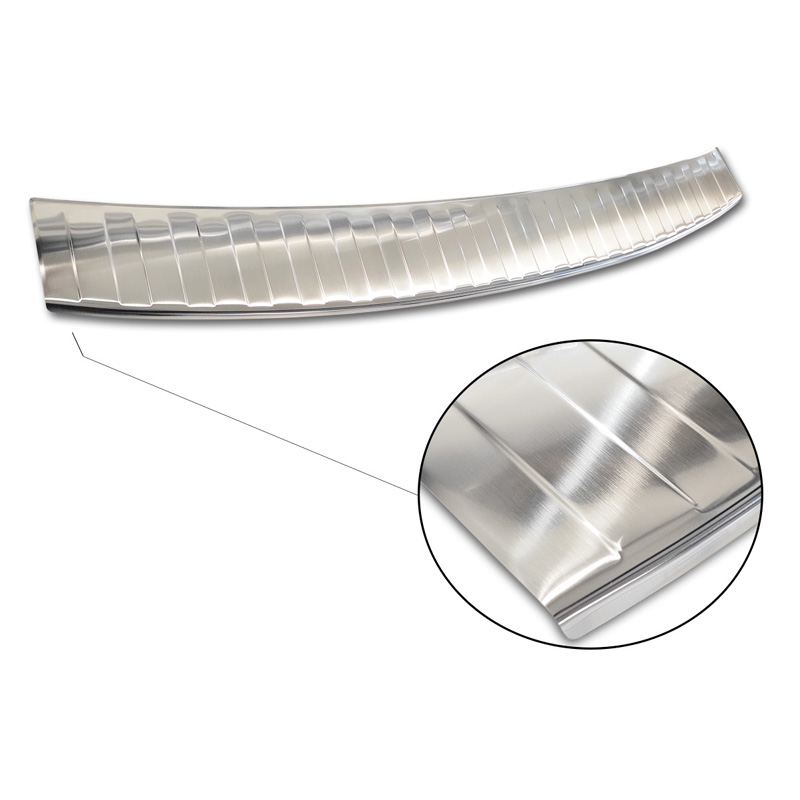 RVS Achterbumperprotector  Toyota RAV-4 FL 2008-2010 'Ribs' (alleen met reservewiel)