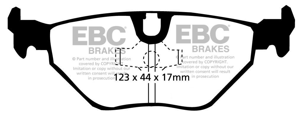 EBC Brakes BMW 735 3.5 (E32) 87-94 Remblokken achterzijde