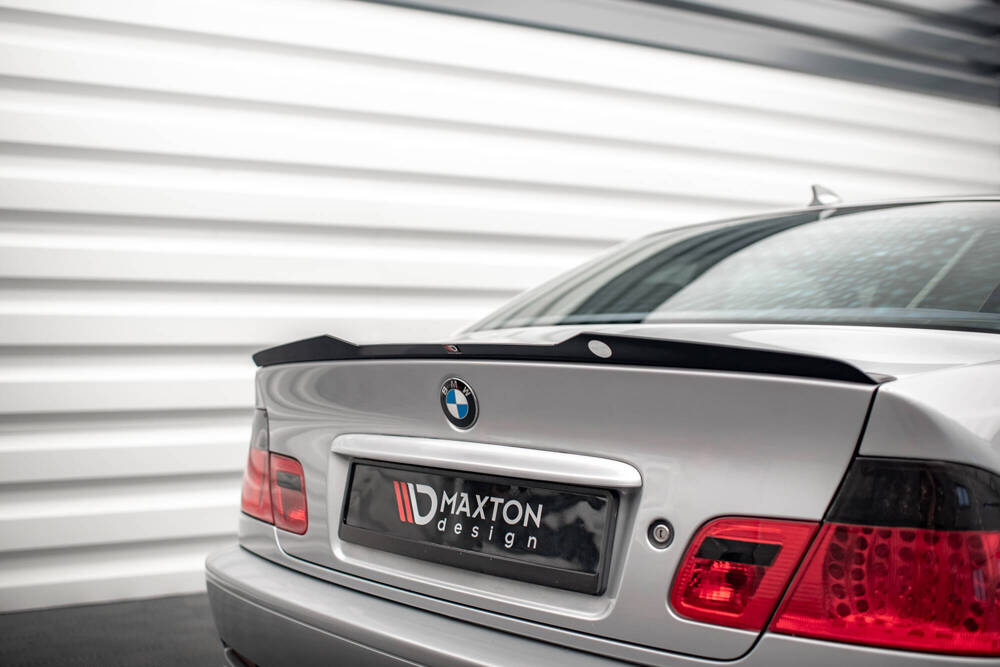 Spoiler V.2 BMW 3 Coupe E46 Maxton Glans Zwart