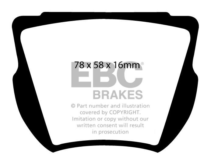 EBC Brakes SUZUKI Swift 1.3 (AB35S) 97-2001 Remblokken voorzijde