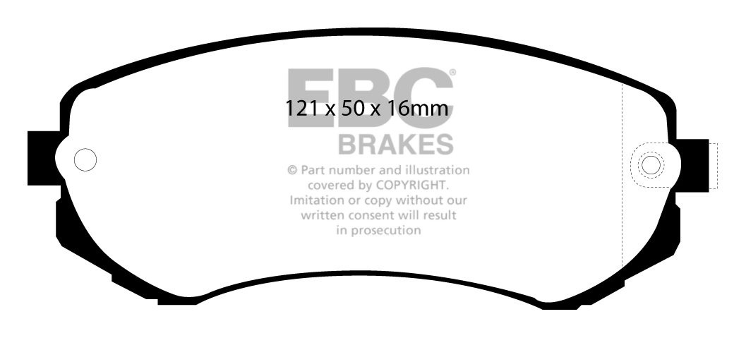 EBC Brakes NISSAN Patrol 2.8 TD 98-2001 Remblokken achterzijde
