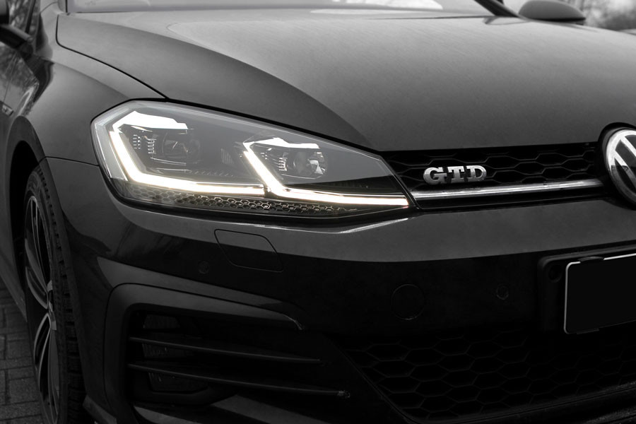 Koplampen VW Golf VII FULL LED dagrijverlichting 7.5 Facelift Look