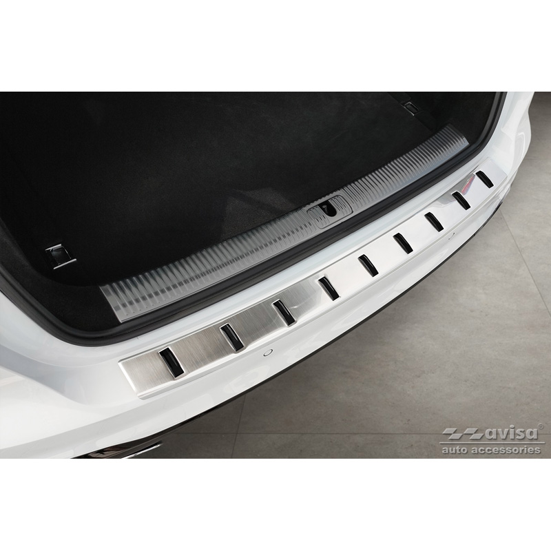 RVS Achterbumperprotector   Audi A4 Avant B9 (incl. S-Line) 2015-2019 & Facelift 2019- - 'STRONG EDITION'