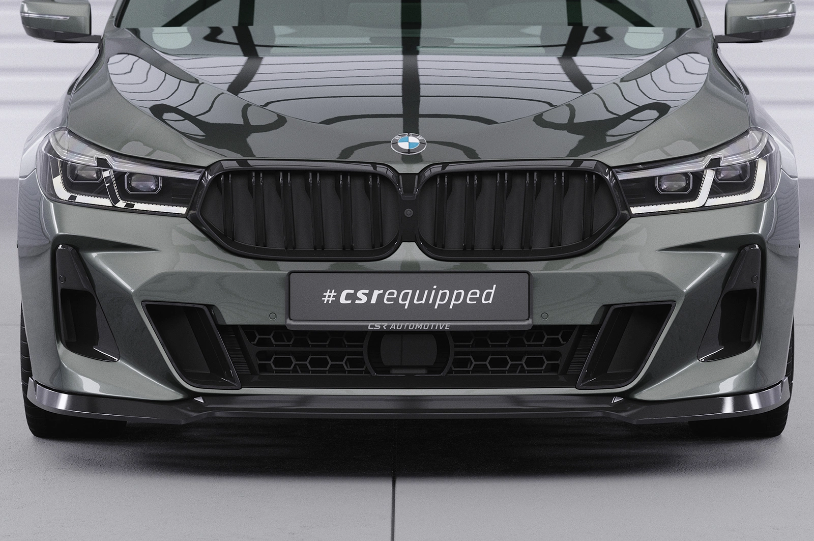 Voorspoiler BMW 6er (G32) M-Paket Glans Zwart (LCI, 07/2020–) CSR