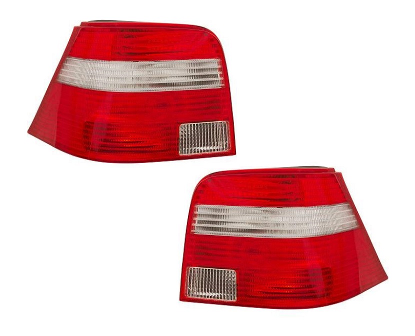 Achterlichten VW Golf IV rood/wit