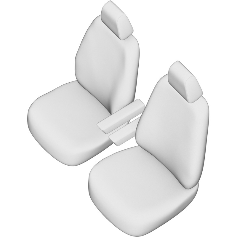 Original Design Stoffen Stoelhoezenset 1+1  Citroën Berlingo/Peugeot Partner 2008-2018 (airbag onder plastic kap)