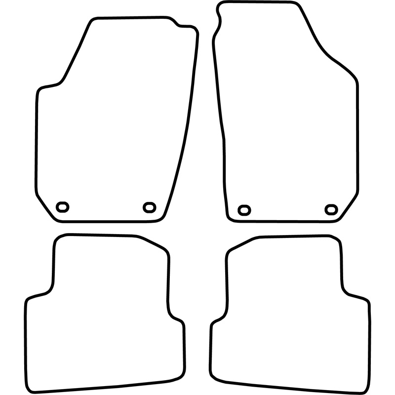 Automatten  Skoda Fabia 2007-2008