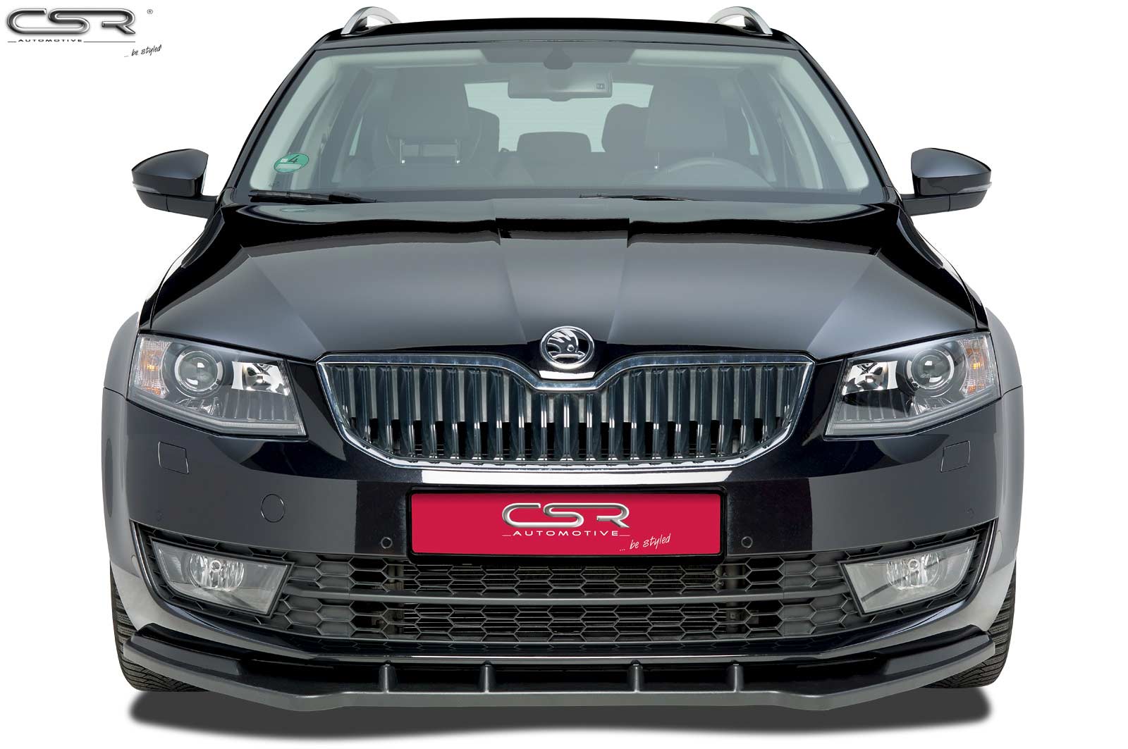 Voorspoiler Skoda Octavia 3 Typ 5E Glans Zwart – 2012–2016