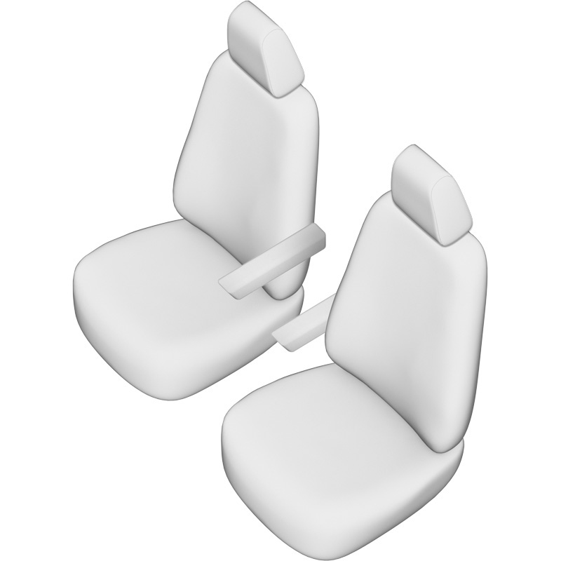 Original Design Stoffen Stoelhoezenset 1+1  Citroën Jumpy/Peugeot Expert/Toyota Proace 2016- & Opel Vivaro 2019- & Fiat Scudo 2022-